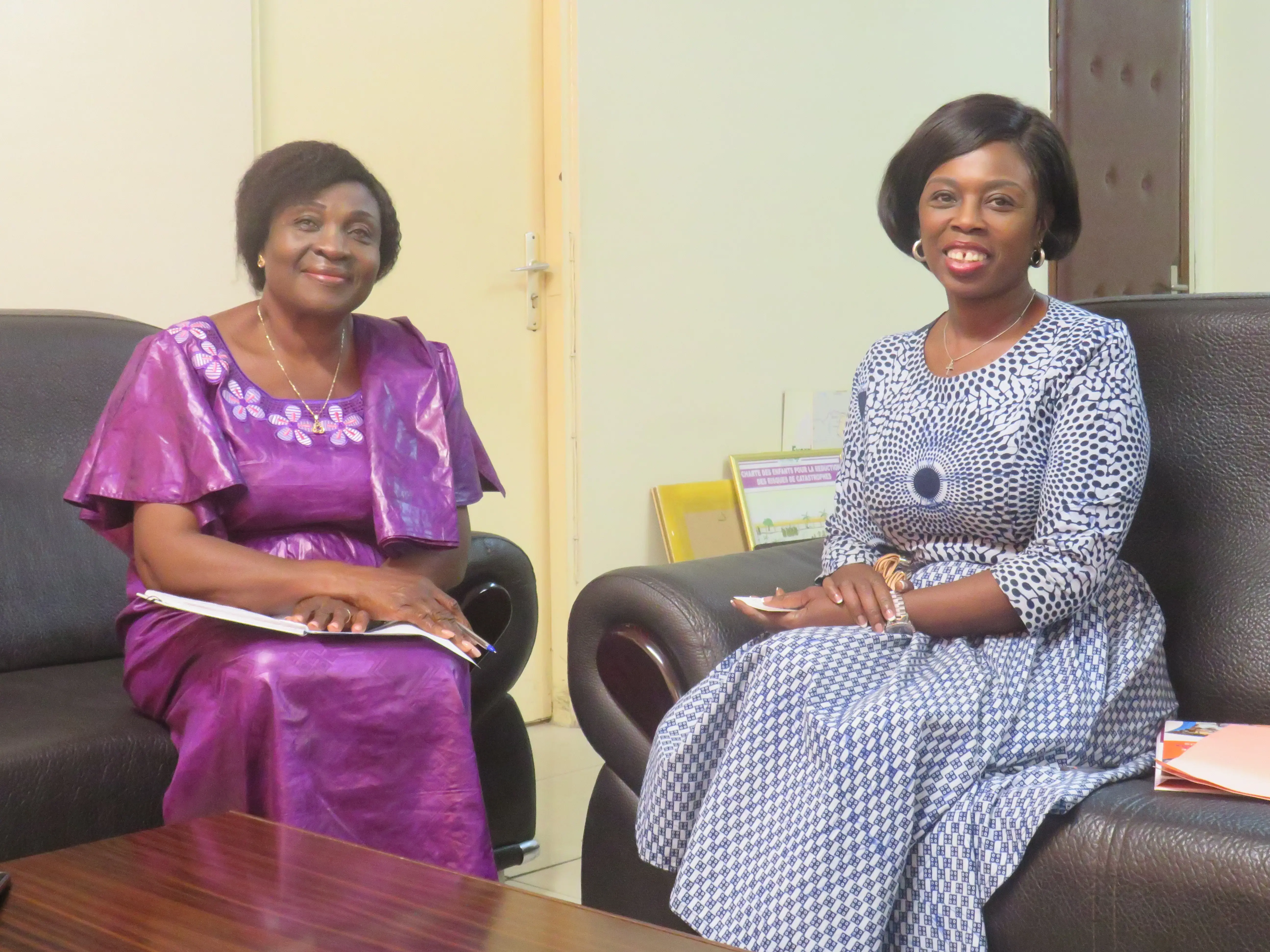 Josiane YAGUIBOU RENCONTRE LE MINISTRE EN CHARGE DE LA PROMOTION DE LA FEMME